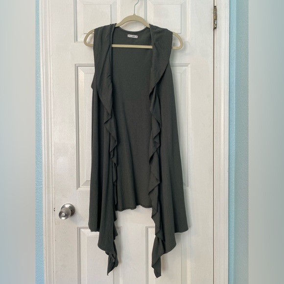 Allen Allen sleeveless cardigan size medium - Picture 2 of 11